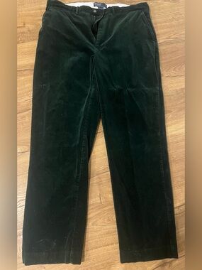 Polo by Ralph Lauren Green Corduroy Pants 38x32